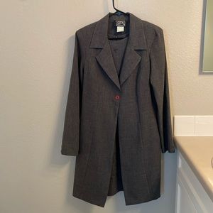 Sleeveless gray dress with jacket. City Triangles brand. Size 11 junior.